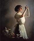 Joseph DeCamp The Blue Cup painting